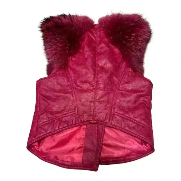 Unique Beautiful vest! Not able to locate brand. Sz S Pink beautiful color - Picture 2 of 8